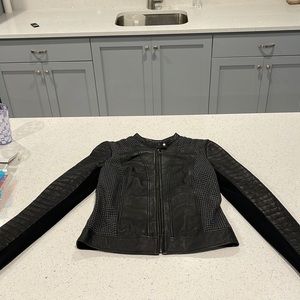 Trouvé black motorcycle jacket size small new with tags never worn